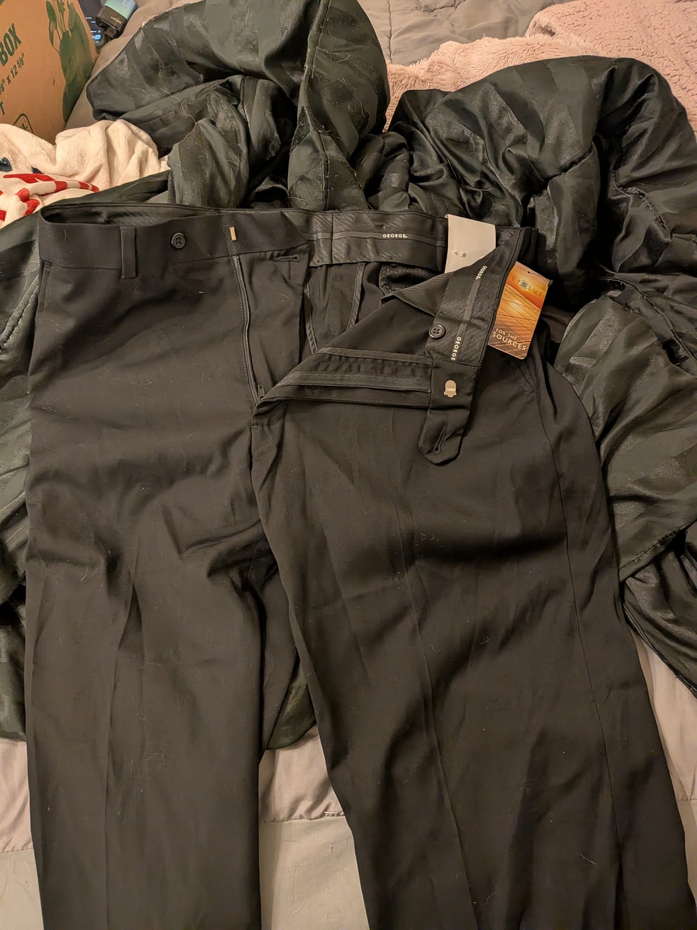 George Black Men's Dress Pants - Straight Leg